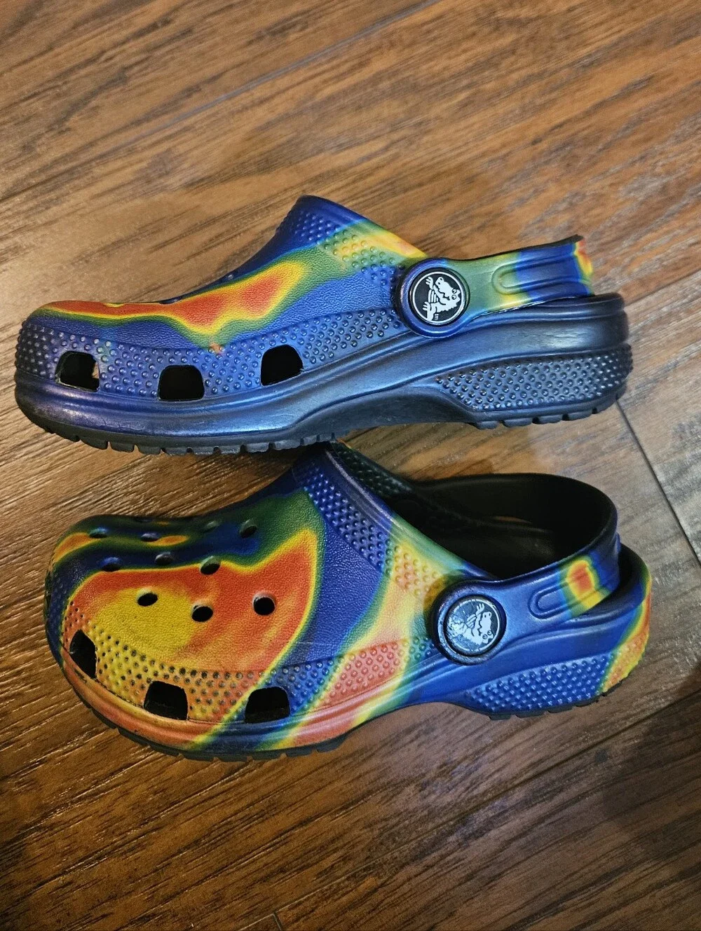 Kids Tie-Dye Croc Sandals